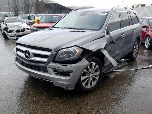 4JGDF7CE5EA393619 - 2014 MERCEDES-BENZ GL 450 4MA SILVER photo 2