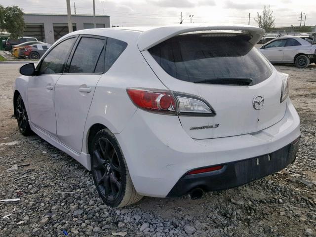 JM1BL1L36D1718566 - 2013 MAZDA SPEED 3 WHITE photo 3