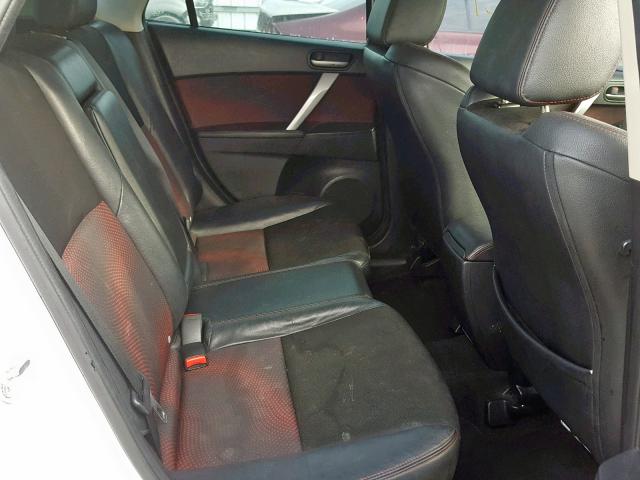 JM1BL1L36D1718566 - 2013 MAZDA SPEED 3 WHITE photo 6