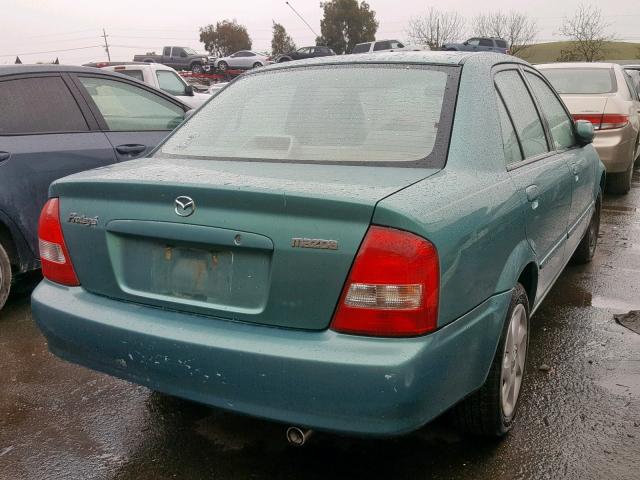 JM1BJ225721580189 - 2002 MAZDA PROTEGE DX TEAL photo 4