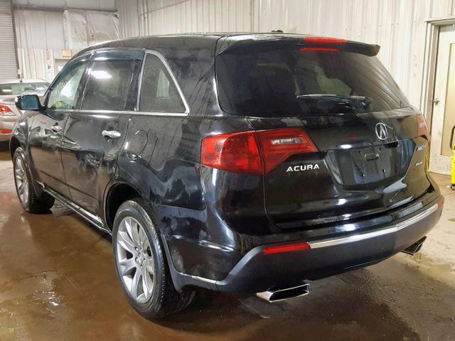 2HNYD2H6XCH543880 - 2012 ACURA MDX ADVANC BLACK photo 3