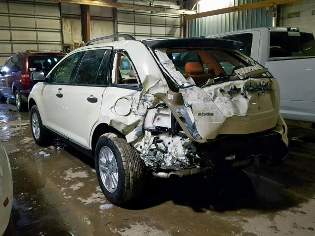 2FMDK36C27BA96815 - 2007 FORD EDGE SE WHITE photo 3