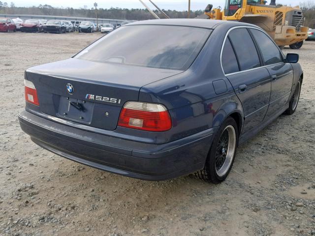WBADT43432GY42224 - 2002 BMW 525 I AUTO BLUE photo 4