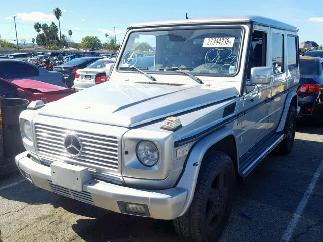 WDCYR49E73X140289 - 2003 MERCEDES-BENZ G 500 SILVER photo 2