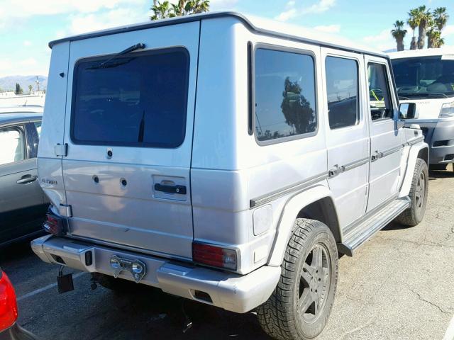 WDCYR49E73X140289 - 2003 MERCEDES-BENZ G 500 SILVER photo 4