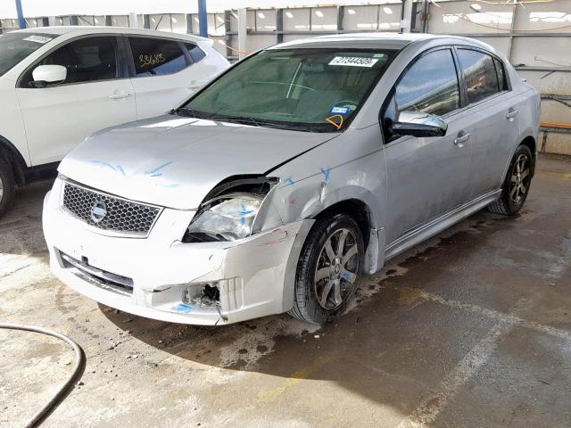 3N1AB6AP3BL730314 - 2011 NISSAN SENTRA 2.0 SILVER photo 2