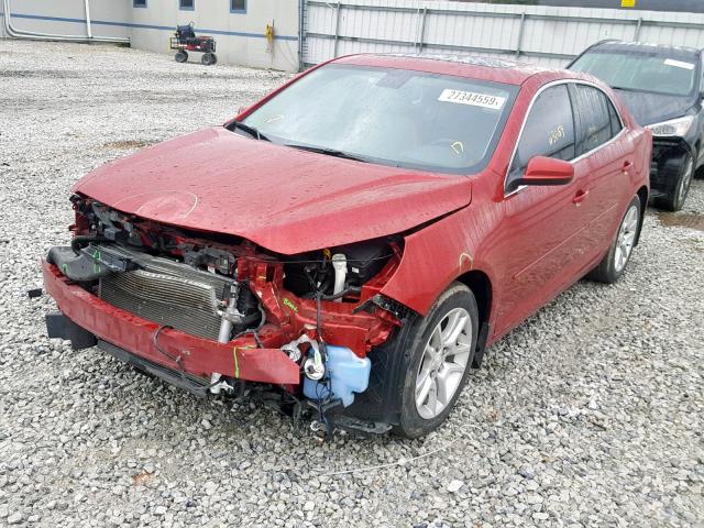 1G11F5SR0DF268523 - 2013 CHEVROLET MALIBU 2LT RED photo 2