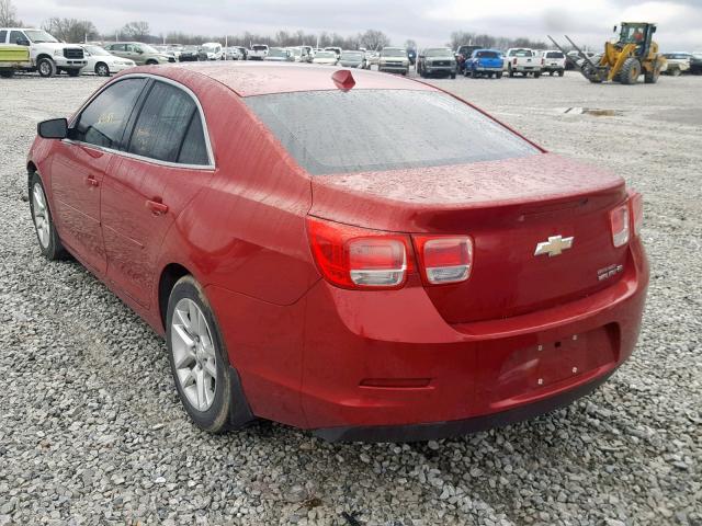 1G11F5SR0DF268523 - 2013 CHEVROLET MALIBU 2LT RED photo 3