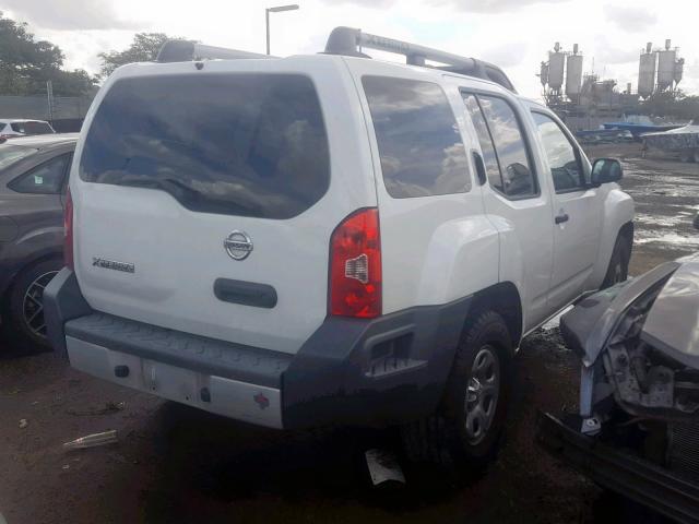 5N1AN0NU9DN819434 - 2013 NISSAN XTERRA X WHITE photo 4