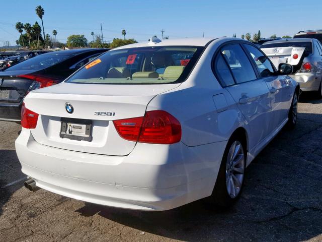 WBAPH5C52BF093306 - 2011 BMW 328 I SULE WHITE photo 4