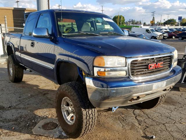 2GTEK19T221299629 - 2002 GMC NEW SIERRA BLUE photo 1