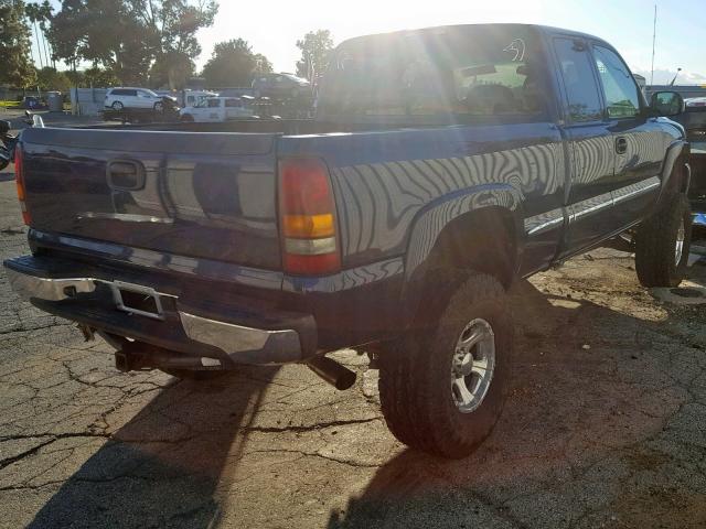 2GTEK19T221299629 - 2002 GMC NEW SIERRA BLUE photo 4