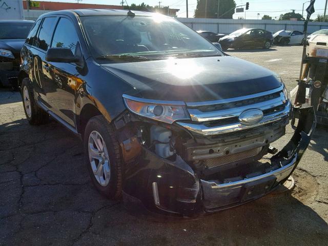 2FMDK3JC2DBC17586 - 2013 FORD EDGE SEL BLACK photo 1