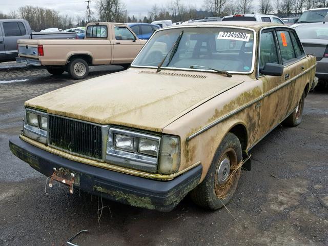 YV1AX8847E1051450 - 1984 VOLVO 244 DL TAN photo 2