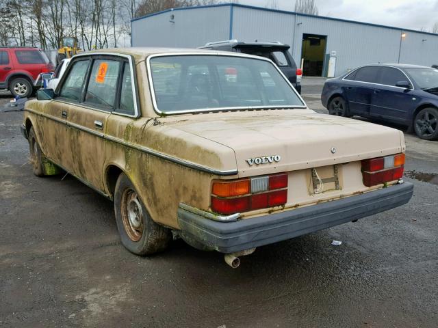 YV1AX8847E1051450 - 1984 VOLVO 244 DL TAN photo 3