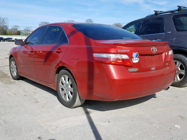 4T1BE46K57U062857 - 2007 TOYOTA CAMRY NEW RED photo 3