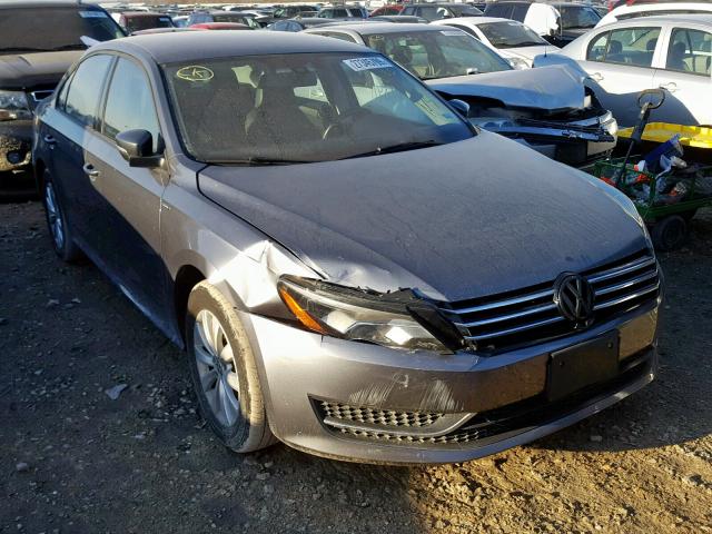 1VWAT7A36EC100653 - 2014 VOLKSWAGEN PASSAT S GRAY photo 1