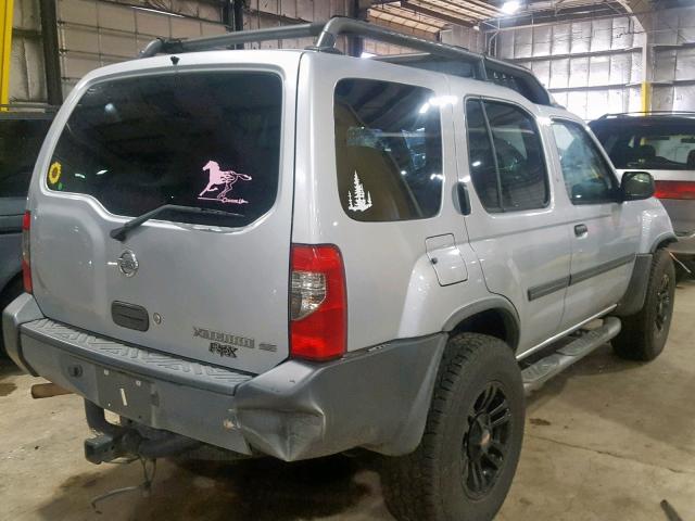 5N1ED28T22C594737 - 2002 NISSAN XTERRA XE SILVER photo 4