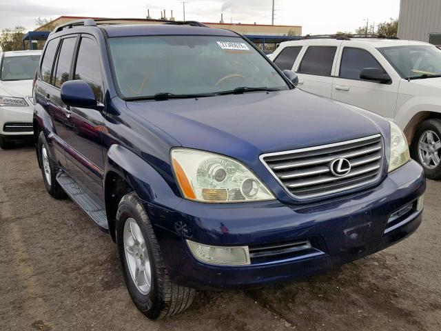 JTJBT20X260108537 - 2006 LEXUS GX 470 BLUE photo 1