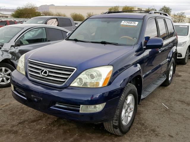 JTJBT20X260108537 - 2006 LEXUS GX 470 BLUE photo 2