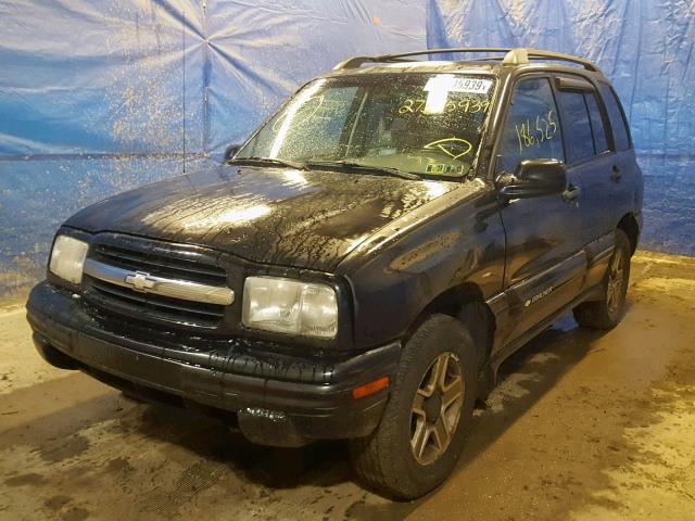 2CNBJ634536908989 - 2003 CHEVROLET TRACKER LT BLACK photo 2