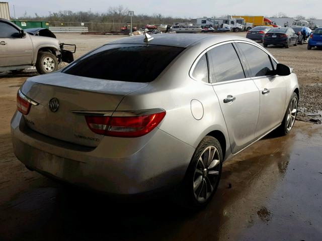 1G4PP5SK4E4181685 - 2014 BUICK VERANO GRAY photo 4