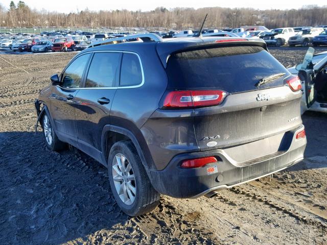 1C4PJMDB0FW763222 - 2015 JEEP CHEROKEE L GRAY photo 3