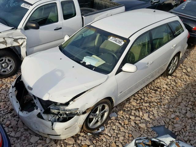 1YVFP82D345N70811 - 2004 MAZDA 6 S WHITE photo 2