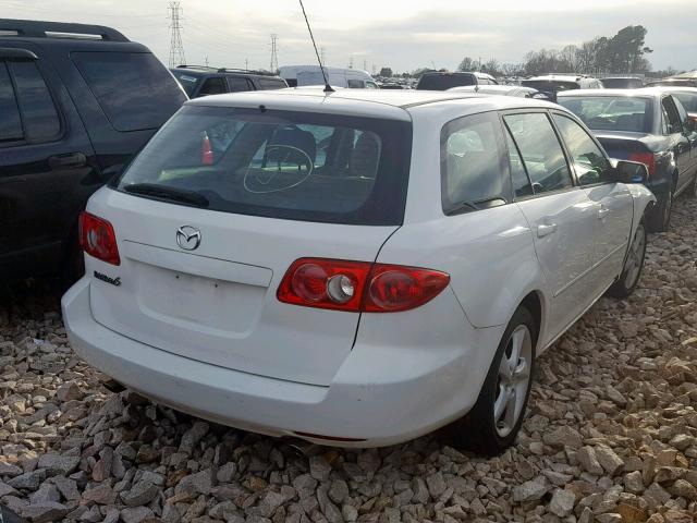 1YVFP82D345N70811 - 2004 MAZDA 6 S WHITE photo 4