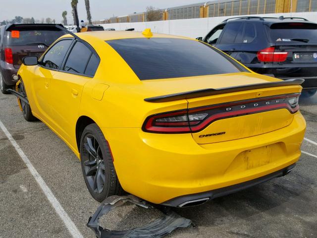 2C3CDXHG8HH667437 - 2017 DODGE CHARGER SX YELLOW photo 3