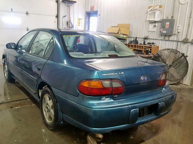 1G1NE52J42M687949 - 2002 CHEVROLET MALIBU LS GREEN photo 3