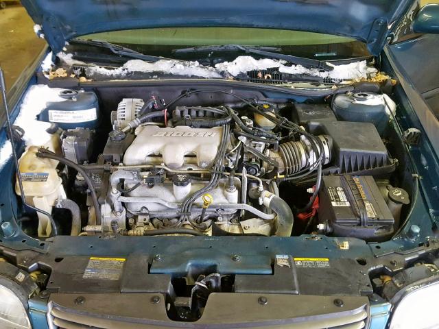 1G1NE52J42M687949 - 2002 CHEVROLET MALIBU LS GREEN photo 7