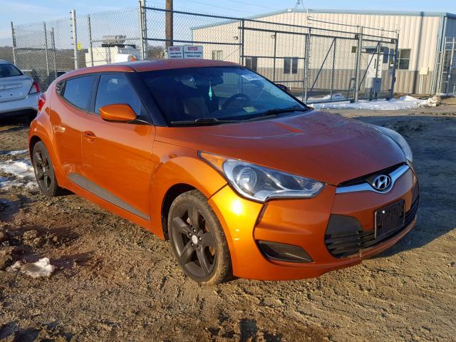 KMHTC6AD6CU027821 - 2012 HYUNDAI VELOSTER B ORANGE photo 1