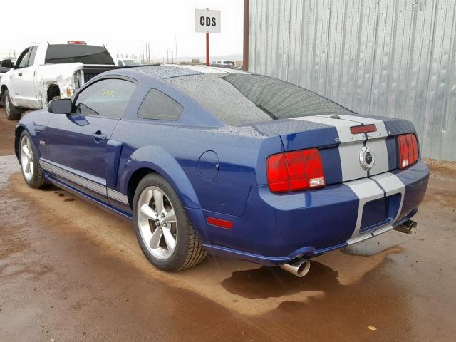 1ZVHT82H485133786 - 2008 FORD SHELBY BLUE photo 3