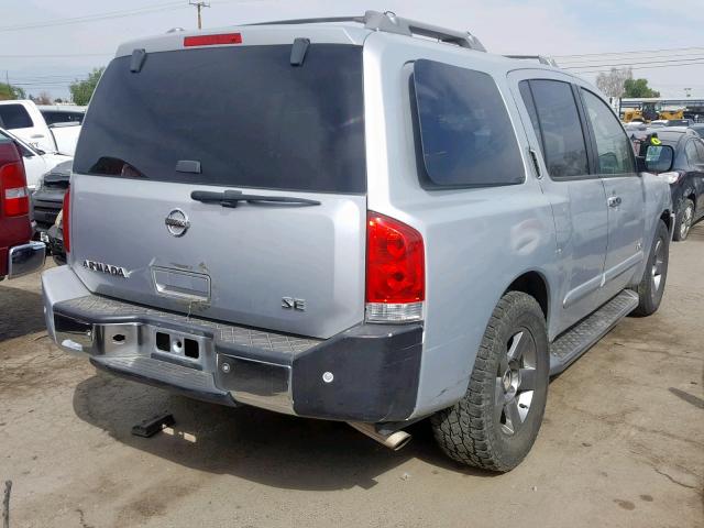 5N1AA08A65N715756 - 2005 NISSAN ARMADA SE BLACK photo 4