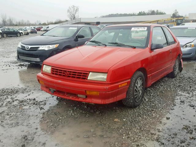 1P3AP64K1RN179602 - 1994 PLYMOUTH SUNDANCE D RED photo 2