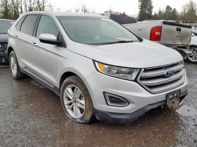 2FMPK4J8XHBC45785 - 2017 FORD EDGE SEL SILVER photo 1