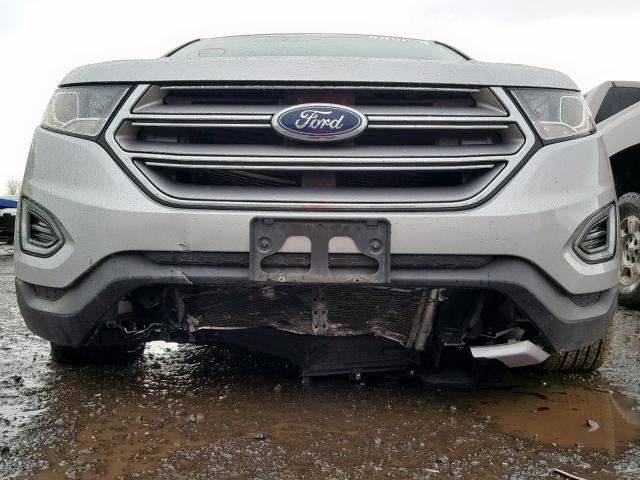 2FMPK4J8XHBC45785 - 2017 FORD EDGE SEL SILVER photo 9