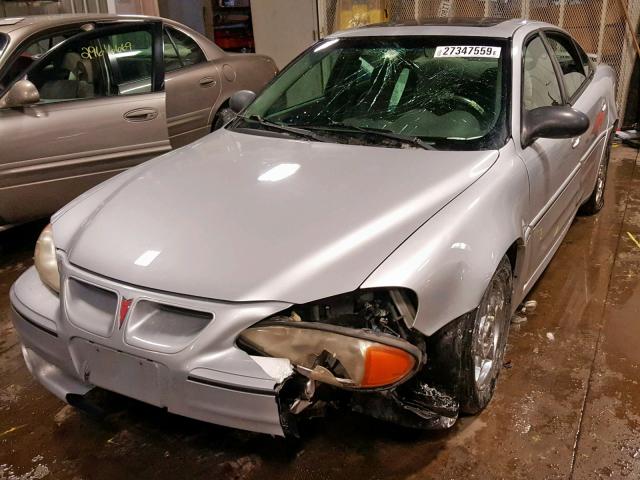 1G2NW52E34M694180 - 2004 PONTIAC GRAND AM G SILVER photo 2