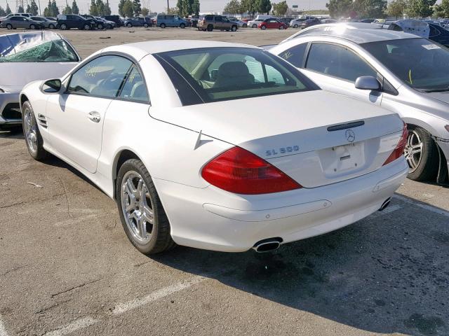 WDBSK75F63F056873 - 2003 MERCEDES-BENZ SL 500R WHITE photo 3