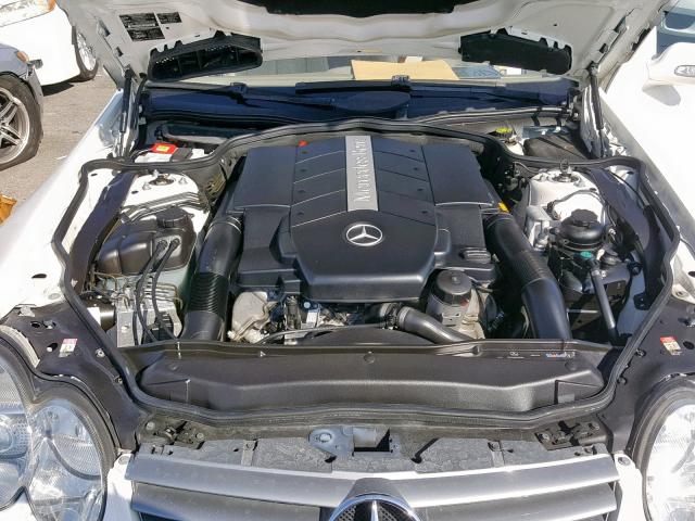 WDBSK75F63F056873 - 2003 MERCEDES-BENZ SL 500R WHITE photo 7