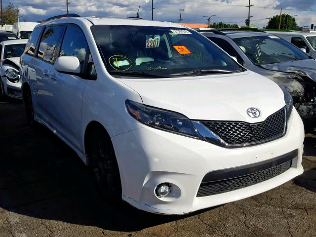 5TDXK3DC0FS662858 - 2015 TOYOTA SIENNA SPO WHITE photo 1