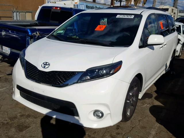 5TDXK3DC0FS662858 - 2015 TOYOTA SIENNA SPO WHITE photo 2