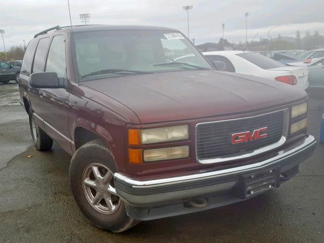 1GKEK13K9SJ753627 - 1995 GMC YUKON BURGUNDY photo 1