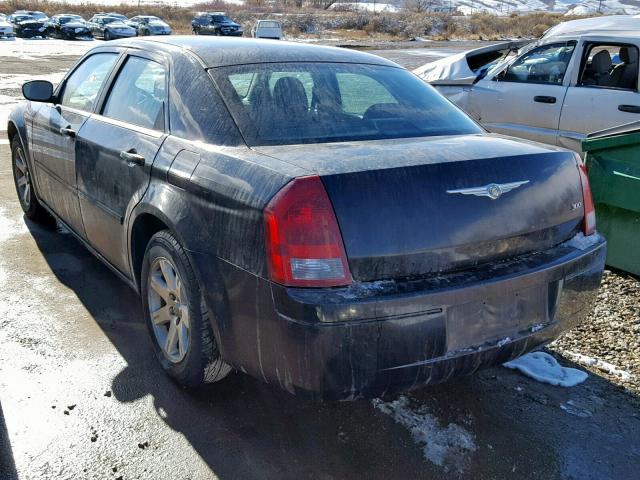 2C3LA43R77H852030 - 2007 CHRYSLER 300 BLACK photo 3