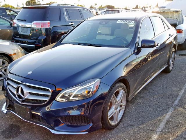 WDDHF5KB9EB072815 - 2014 MERCEDES-BENZ E 350 BLUE photo 2