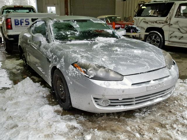 KMHHM66D48U265928 - 2008 HYUNDAI TIBURON GS SILVER photo 1