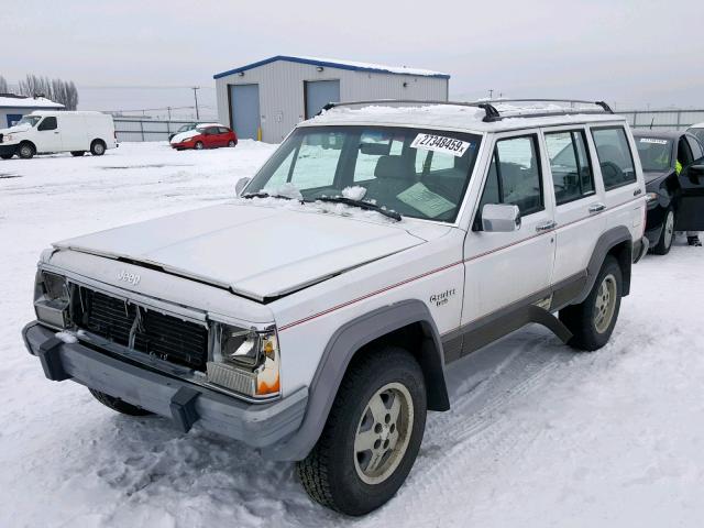 1J4FJ58S3ML609334 - 1991 JEEP CHEROKEE L WHITE photo 2