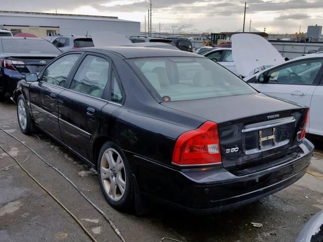 YV1TH592861440665 - 2006 VOLVO S80 2.5T BLACK photo 3