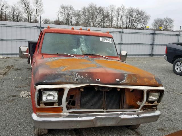 F37JUA53700 - 1976 FORD F-350 BURN photo 9